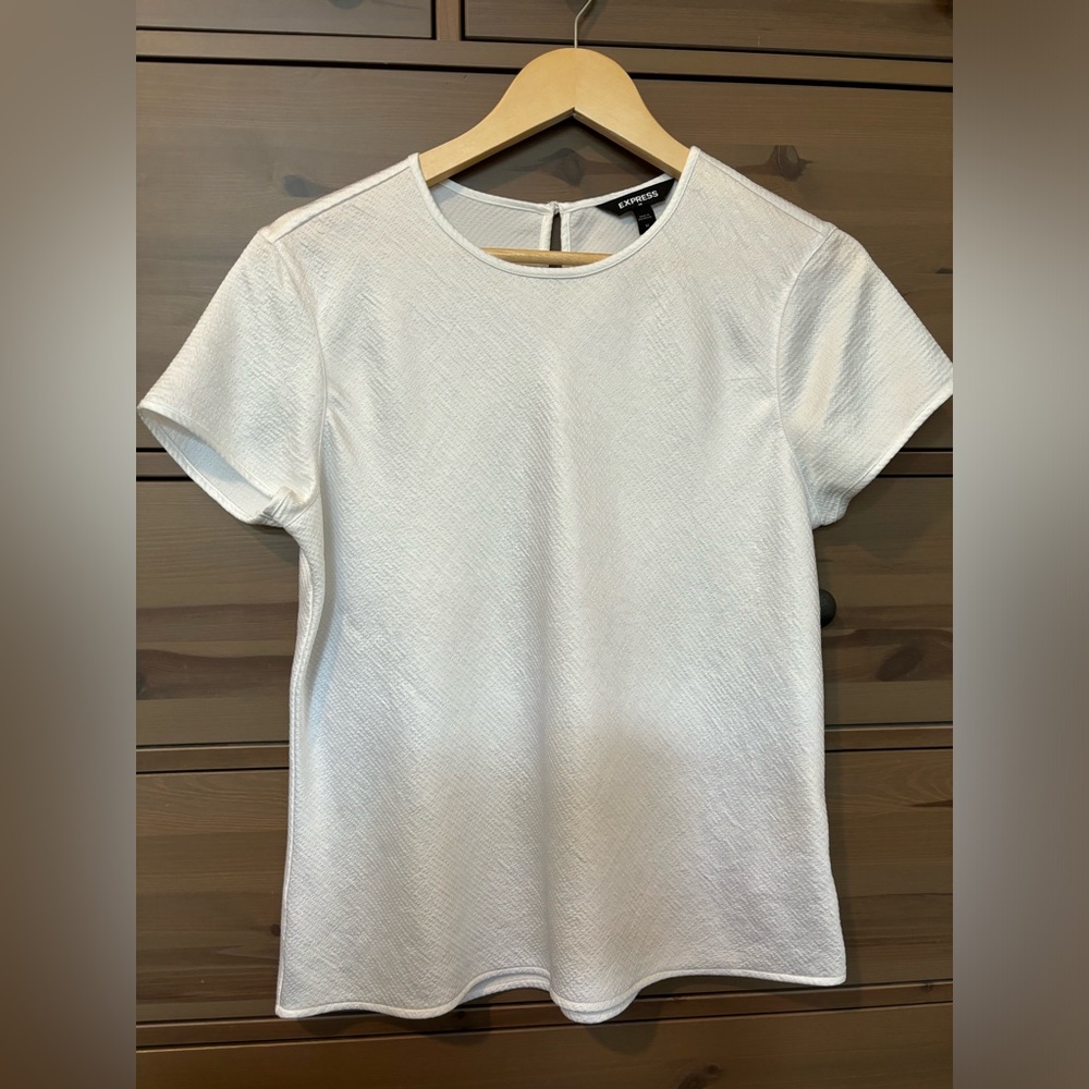 White Express professional blouse, size medium